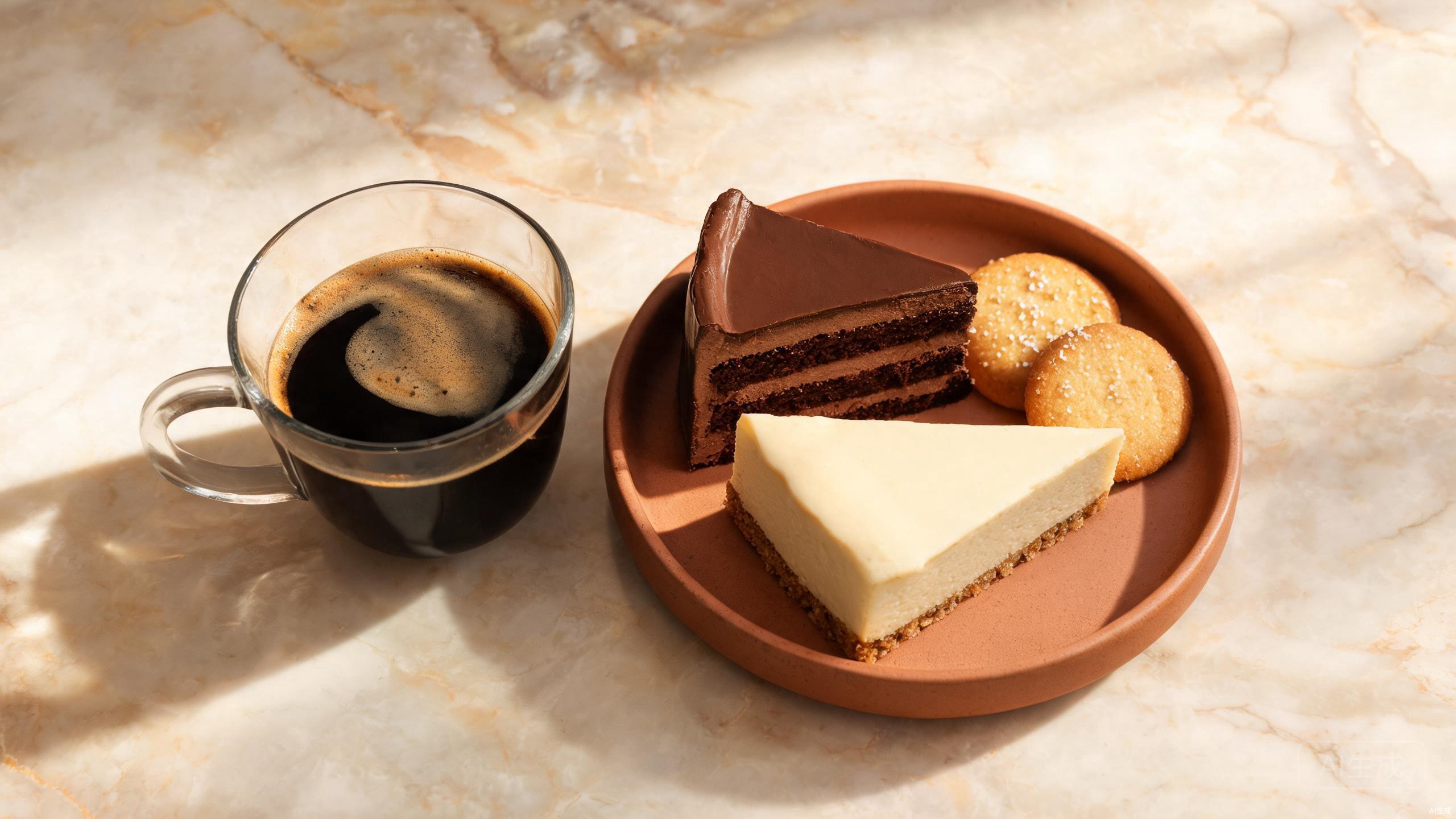 Coffee paired with desserts